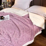 Cobija Ovejera Oleo Wrap Morada 180x200 Muy Suave - Cobijas | Bylmo