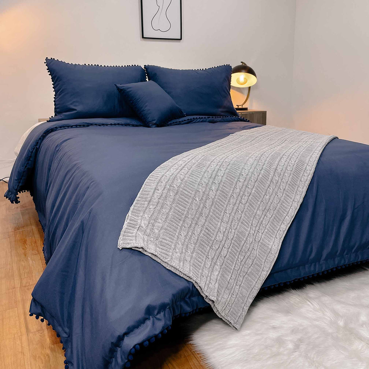 Cobija Trows Gris 130x170 Muy Suave - Cobijas | Bylmo