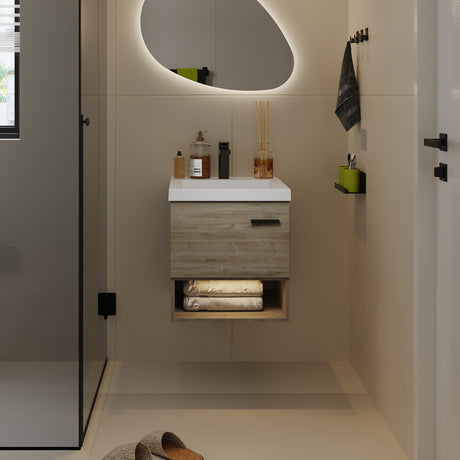 Mueble Para Lavamanos Life Austral 48x48cm Flotante Con Lavamanos Oslo - Muebles para Lavamanos | Bylmo