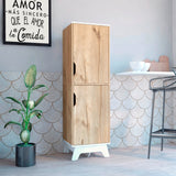 Alacena BiColor Duna con Blanco 45x150cm Con Patas - Alacenas y Muebles Microondas | Bylmo