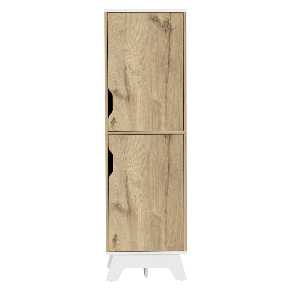 Alacena BiColor Duna con Blanco 45x150cm Con Patas - Alacenas y Muebles Microondas | Bylmo