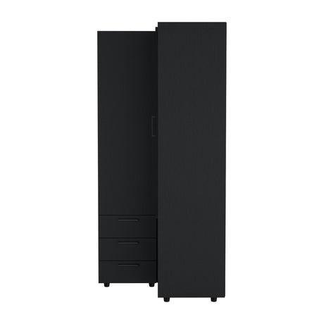 Closet Toulouse Wengue 85x180cm Esquinero con Tres Cajones - Closets | Bylmo