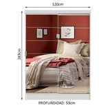 Closet Luke Blanco 120x183cm con Espejo y Cuatro Cajones - Closets | Bylmo