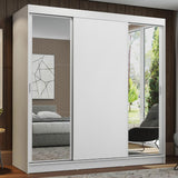 Closet Reno Blanco 180x205cm con Espejo y Cinco Cajones - Closets | Bylmo