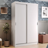 Closet Tokio Blanco 109x218cm sin Espejo y con Tres Cajones - Closets | Bylmo