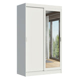 Closet Tokio Blanco 109x218cm con Espejo y Cuatro Cajones - Closets | Bylmo