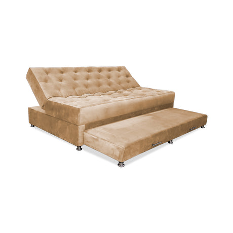 Sofacama Bachmann Camel 190x95cm de Tres Puestos Reclinable - Sofas y Poltronas | Bylmo