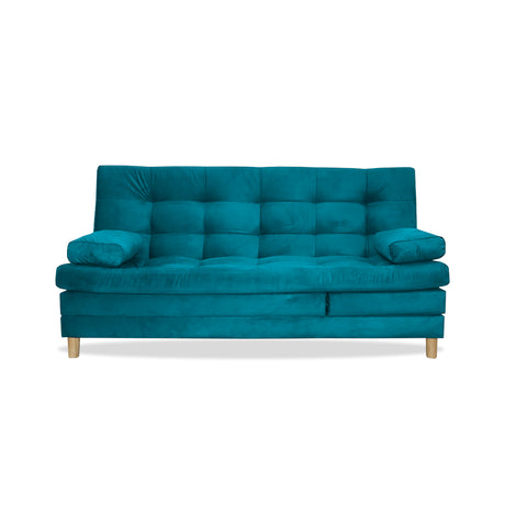 Sofacama Bieri Turquesa 180x95cm de Tres Puestos Reclinable - Sofas y Poltronas | Bylmo