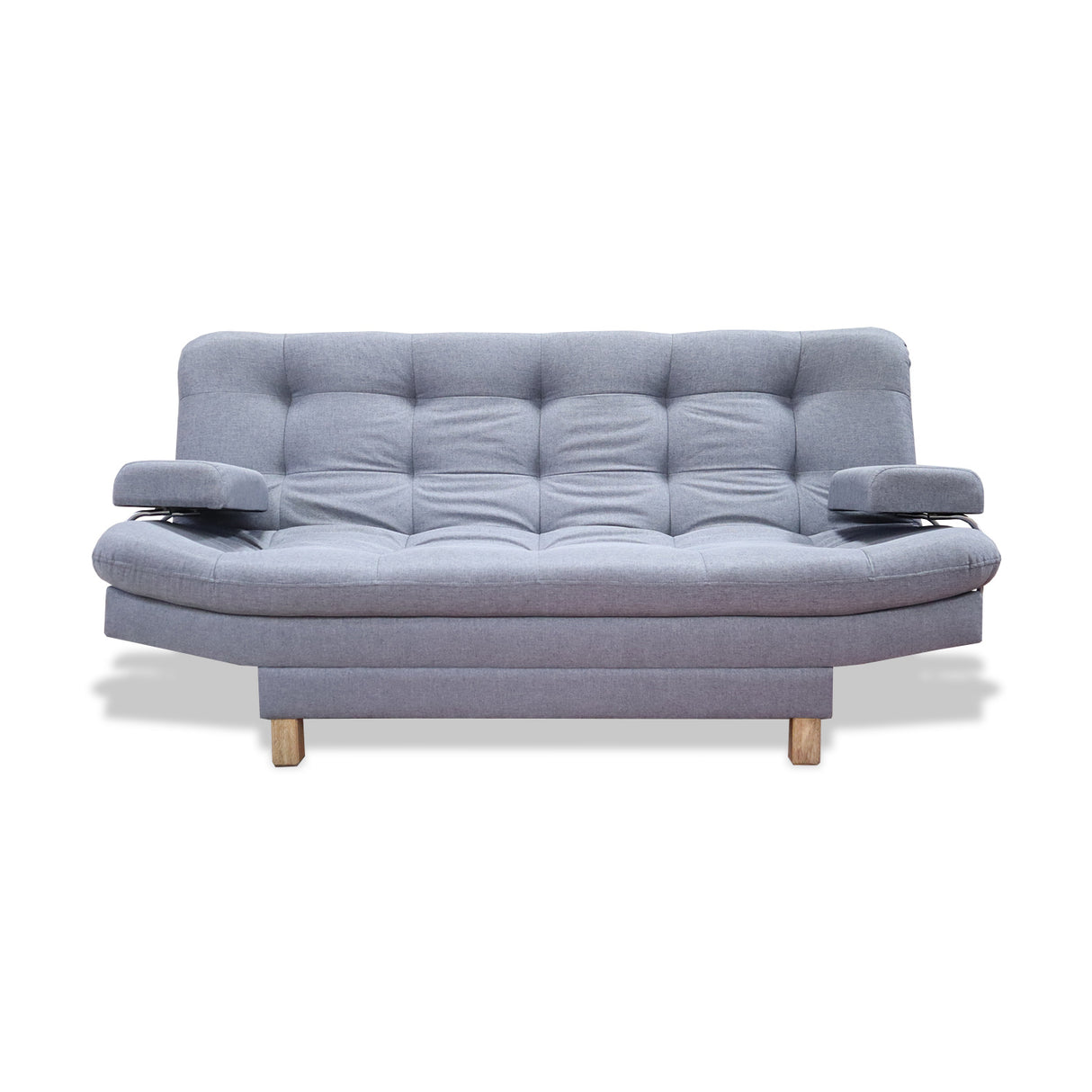 Sofacama Brunner Gris 185x90cm de Tres Puestos Reclinable - Sofas y Poltronas | Bylmo