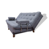 Sofacama Brunner Gris 185x90cm de Tres Puestos Reclinable - Sofas y Poltronas | Bylmo