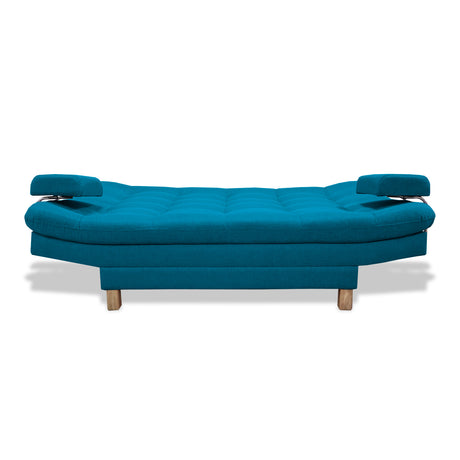 Sofacama Brunner Turquesa 185x90cm de Tres Puestos Reclinable - Sofas y Poltronas | Bylmo