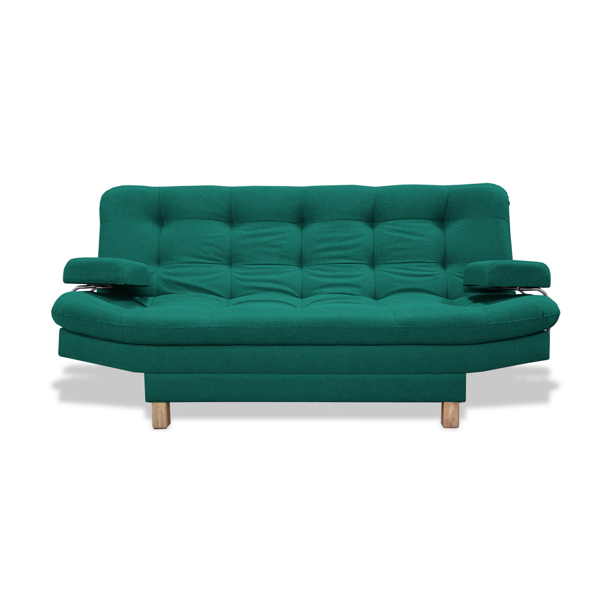 Sofacama Brunner Verde 185x90cm de Tres Puestos Reclinable - Sofas y Poltronas | Bylmo