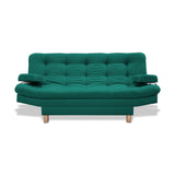Sofacama Brunner Verde 185x90cm de Tres Puestos Reclinable - Sofas y Poltronas | Bylmo