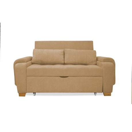 Sofacama Hartmann Camel 180x94cm de Dos Puestos Reclinable - Sofas y Poltronas | Bylmo