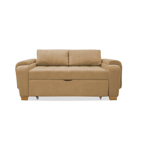 Sofacama Hartmann Camel 180x94cm de Dos Puestos Reclinable - Sofas y Poltronas | Bylmo