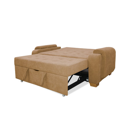 Sofacama Hartmann Camel 180x94cm de Dos Puestos Reclinable - Sofas y Poltronas | Bylmo