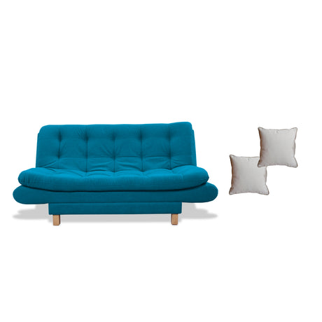 Sofacama Lehmann Turquesa 175x90cm de Tres Puestos Reclinable - Sofas y Poltronas | Bylmo
