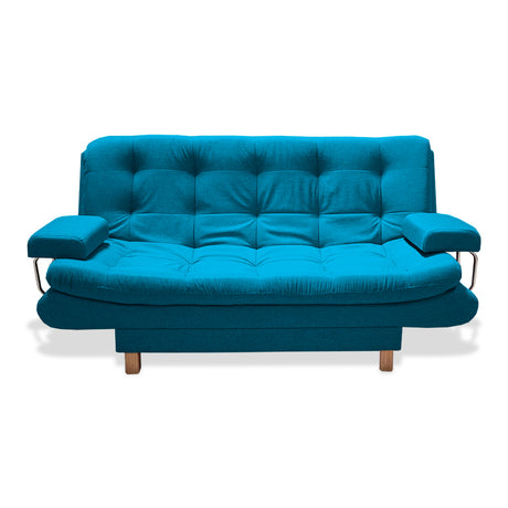 Sofacama Marti Turquesa 175x90cm de Tres Puestos Reclinable - Sofas y Poltronas | Bylmo