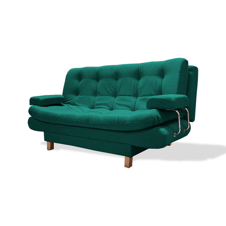 Sofacama Marti Verde 175x90cm de Tres Puestos Reclinable - Sofas y Poltronas | Bylmo