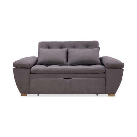 Sofacama Tobler Gris 180x95cm de Dos Puestos Reclinable - Sofas y Poltronas | Bylmo
