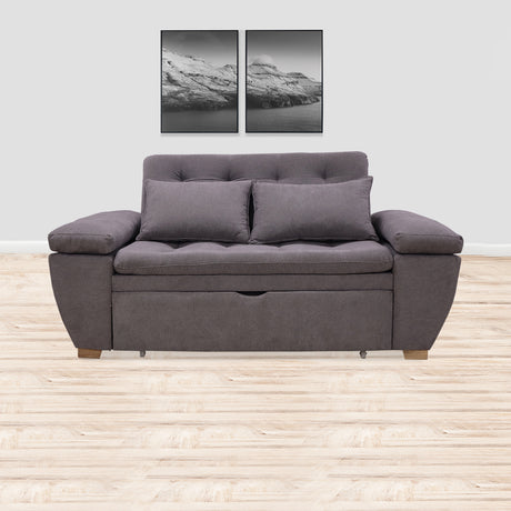 Sofacama Tobler Gris 180x95cm de Dos Puestos Reclinable - Sofas y Poltronas | Bylmo