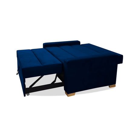Sofacama Vogel Azul Petróleo 150x94cm de Dos Puestos Reclinable - Sofas y Poltronas | Bylmo