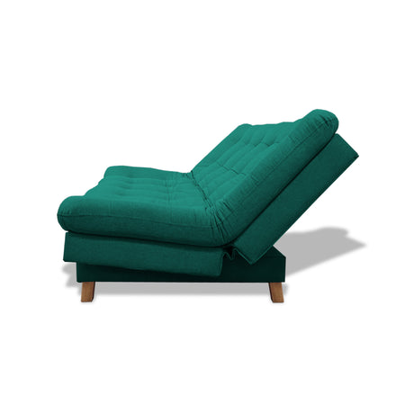 Sofacama Widmer Verde 185x90cm de Tres Puestos Reclinable - Sofas y Poltronas | Bylmo