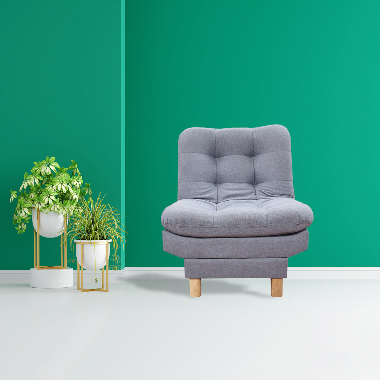 Poltrona Widmer Gris 70x90cm de Un Puesto Reclinable - Sofas y Poltronas | Bylmo