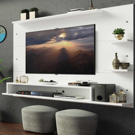 Panel de TV Alfa Blanco 180x135cm Para TV Hasta 60 Pulgadas - Muebles de TV | Bylmo