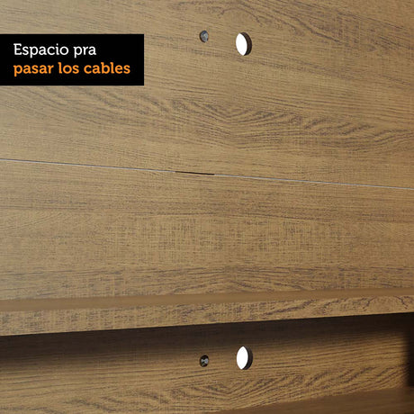 Panel de TV Alfa Marron 180x135cm Para TV Hasta 60 Pulgadas - Muebles de TV | Bylmo