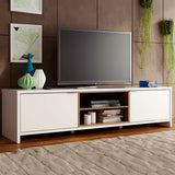 Rack de TV Metz Blanco 180x48cm Para TV Hasta 75 Pulgadas - Muebles de TV | Bylmo