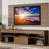 Centro de Entretenimiento Miami Marron 180x52cm Para TV Hasta 65 Pulgadas - Muebles de TV | Bylmo