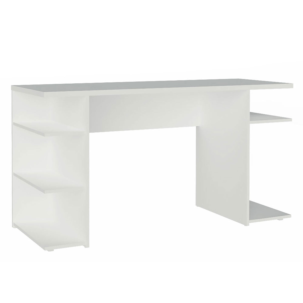 Escritorio Gamer Alaska B Blanco 136x75cm Sin Cajones - Escritorios | Bylmo