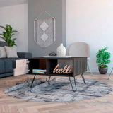 Mesa de Centro Borealis Carbón y Ceniza 70x43cm Rectangular - Mesas de Centro | Bylmo