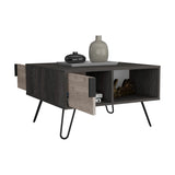 Mesa de Centro Borealis Carbón y Ceniza 70x43cm Rectangular - Mesas de Centro | Bylmo