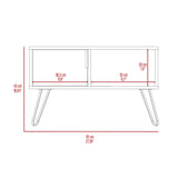 Mesa de Centro Borealis Carbón y Ceniza 70x43cm Rectangular - Mesas de Centro | Bylmo