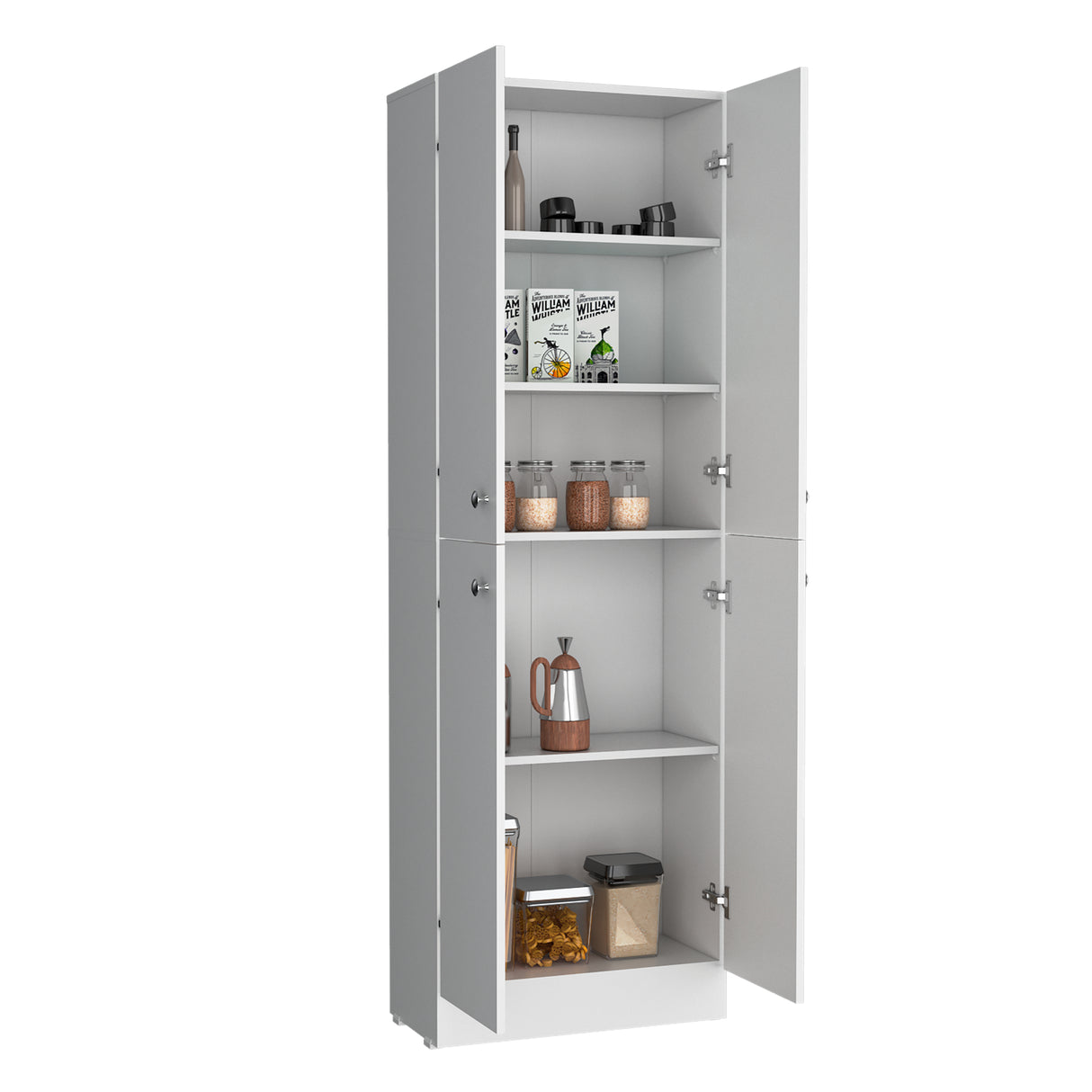 Alacena Lynch Blanco 60x180.6cm de Piso - Alacenas y Muebles Microondas | Bylmo