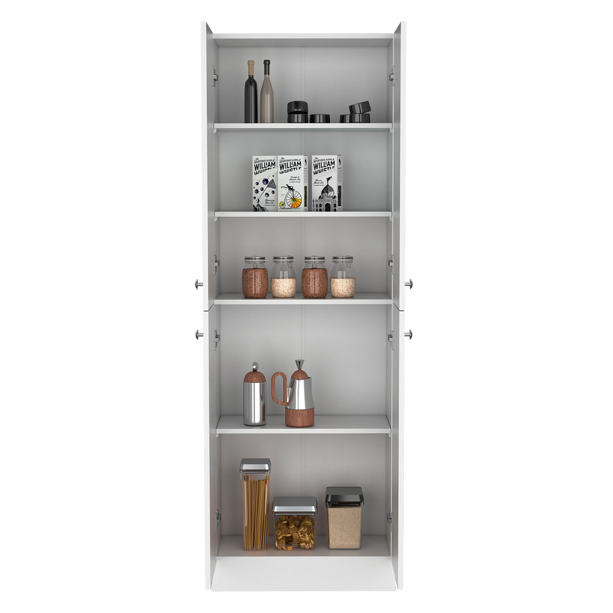 Alacena Lynch Blanco 60x180.6cm de Piso - Alacenas y Muebles Microondas | Bylmo
