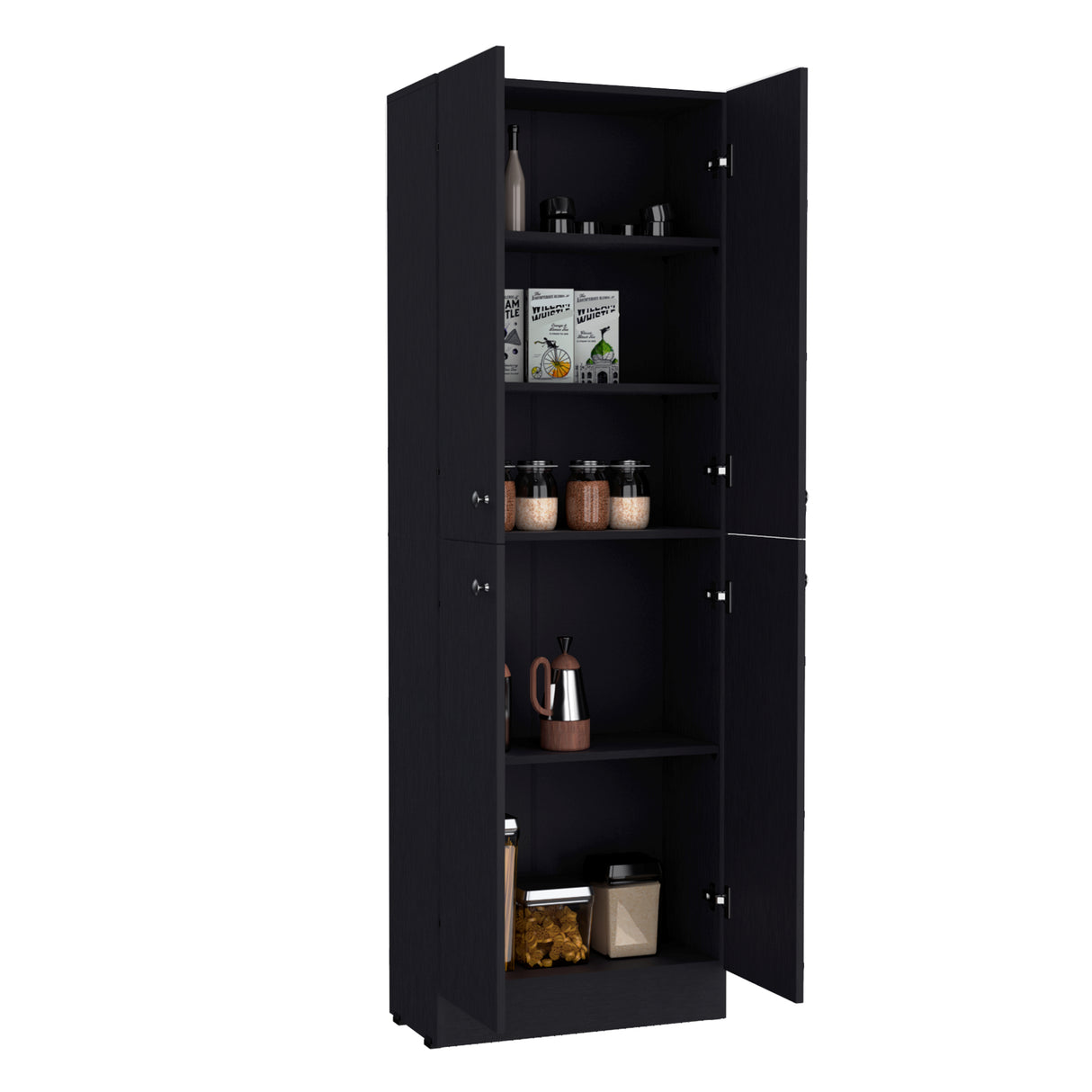 Alacena Lynch Wengue 60x180.6cm de Piso - Alacenas y Muebles Microondas | Bylmo