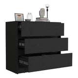 Cajonera Austin Wengue 85x80cm con Tres Cajones - Cajoneras y Comodas | Bylmo