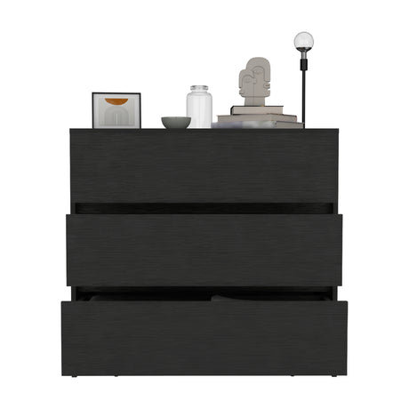 Cajonera Austin Wengue 85x80cm con Tres Cajones - Cajoneras y Comodas | Bylmo