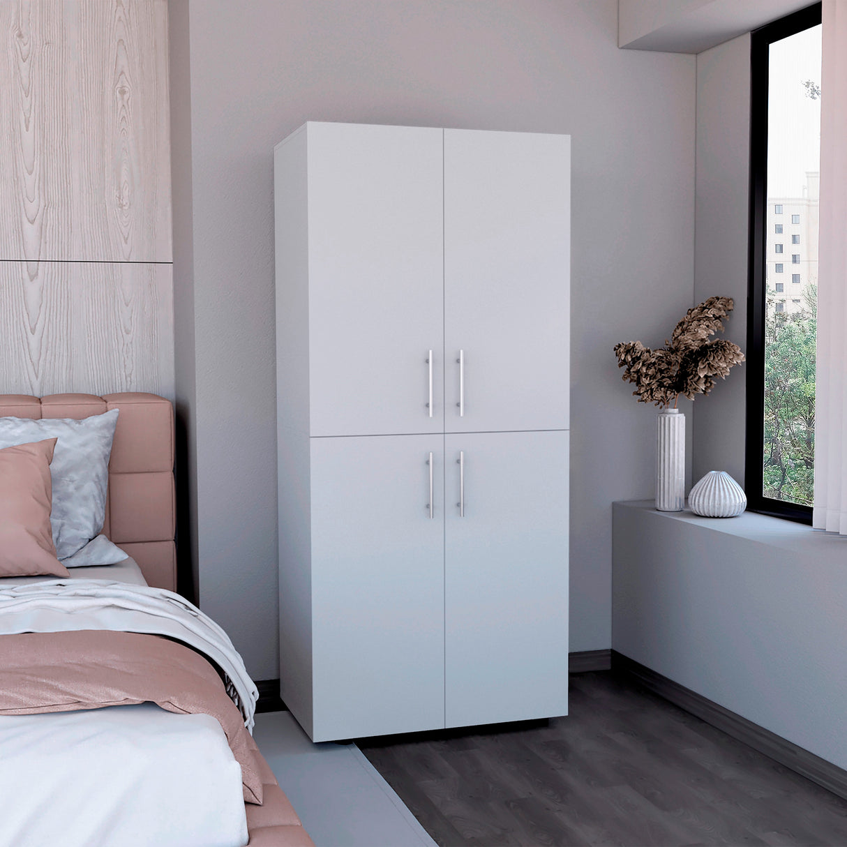 Closet Hazel Blanco 80x180cm Sin Cajones - Closets | Bylmo