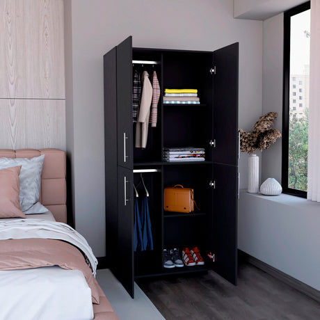 Closet Hazel Wengue 80x180cm Sin Cajones - Closets | Bylmo