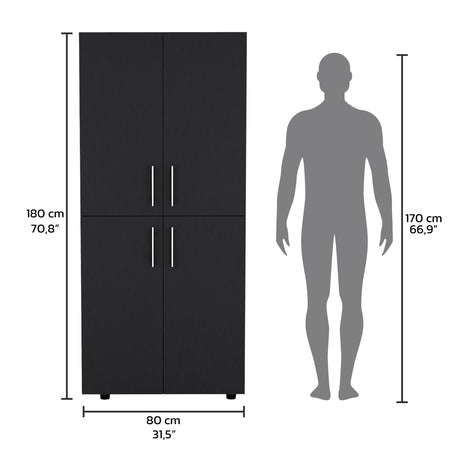 Closet Hazel Wengue 80x180cm Sin Cajones - Closets | Bylmo