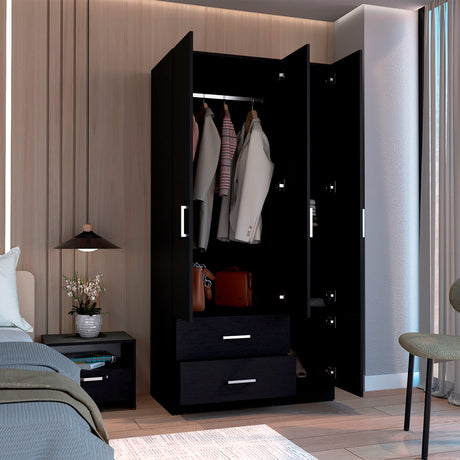 Closet Sebree Wengue 90x180.6cm con Dos Cajones - Closets | Bylmo