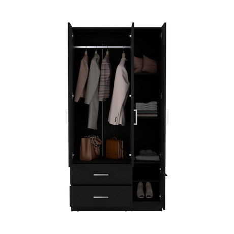 Closet Sebree Wengue 90x180.6cm con Dos Cajones - Closets | Bylmo