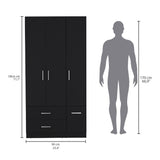 Closet Sebree Wengue 90x180.6cm con Dos Cajones - Closets | Bylmo