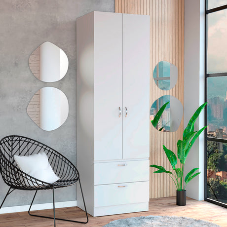 Closet Vicco Blanco 59.2x195cm con Dos Cajones - Closets | Bylmo
