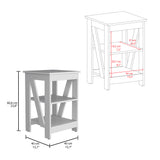 Mesa Auxiliar Taylor Blanco 40x60.6cm Rectangular con Patas - Mesas Auxiliares | Bylmo