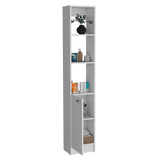 Armario de Baño Parks Blanco 33.1x180.6cm de Piso con Tres Entrepaños - Muebles para Baño | Bylmo